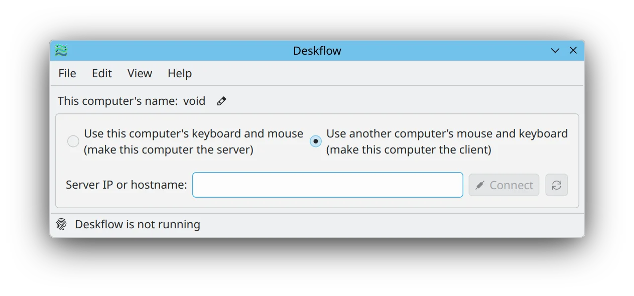 Deskflow 主界面