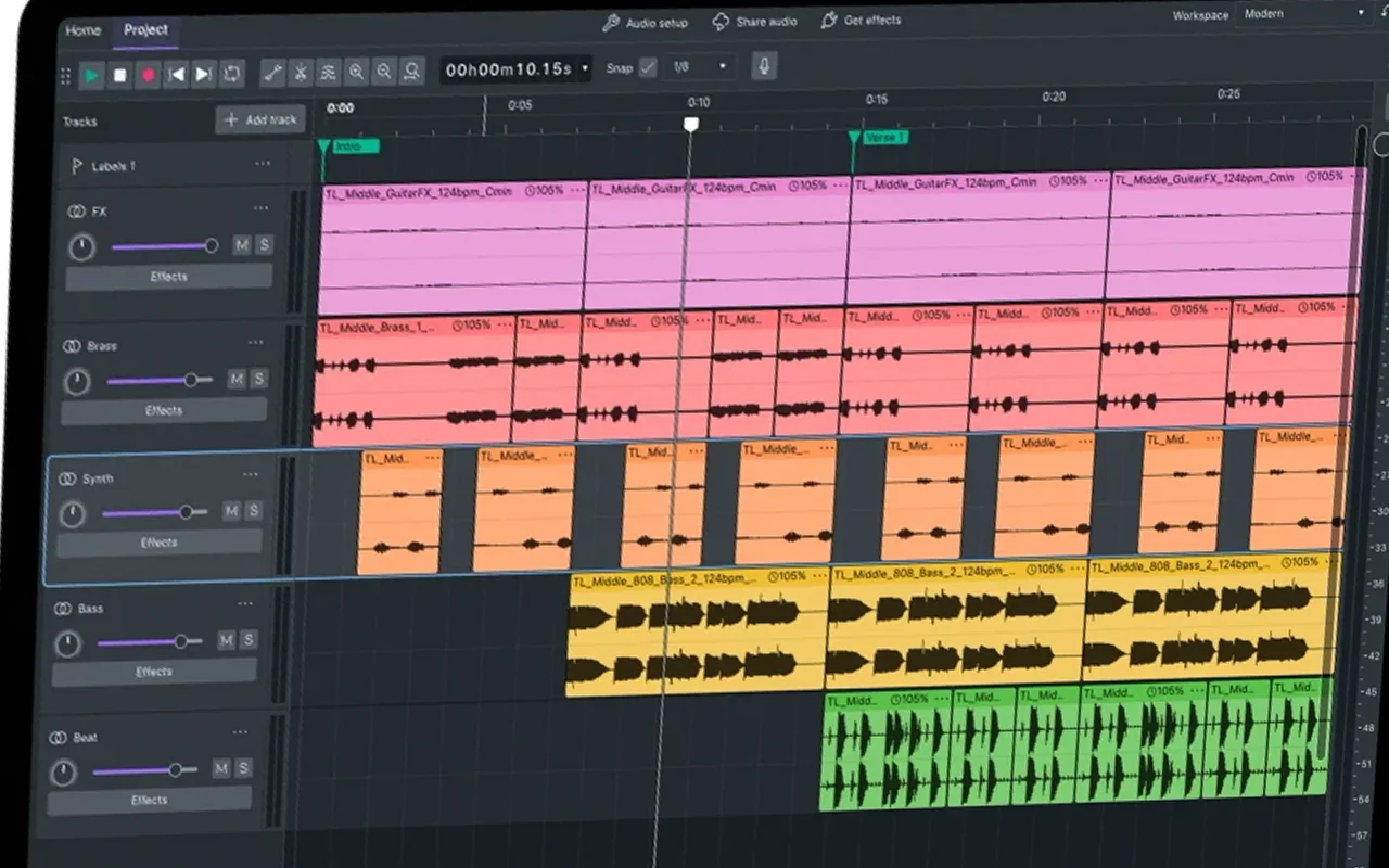 Audacity 4 全新暗色模块化界面